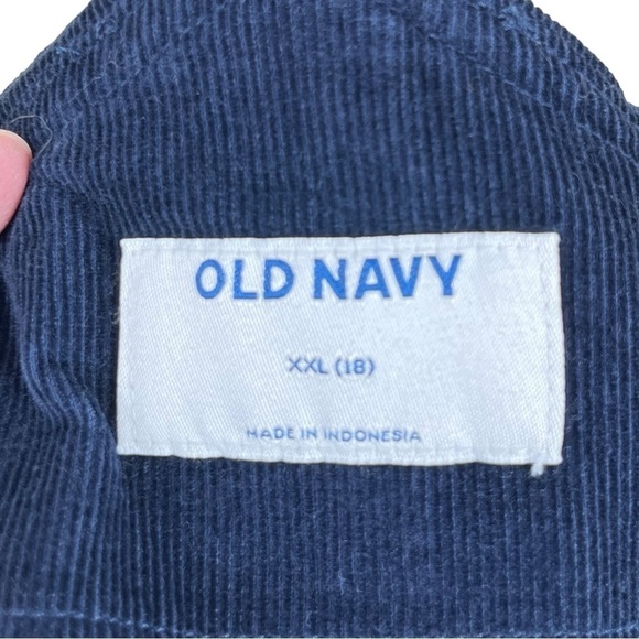NWT Girls’ Old Navy Corduroy Navy Blue Jumper Size XXL (18) - Picture 7 of 10